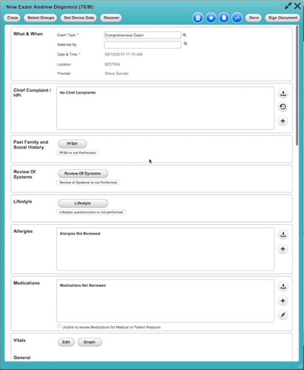 Pulling patient portal questionaire in Uprise to streamline office workflow